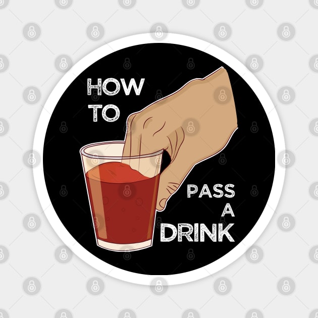 Can you pass my drink bro? Dipping fingers Funny Meme Magnet by alltheprints